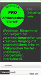 Mobile Screenshot of pro-afrikanisches-viertel.de